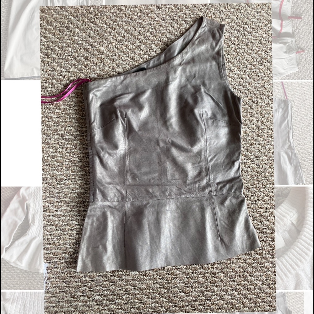 Genuine leather luxury top